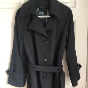 Women’s black trench coat